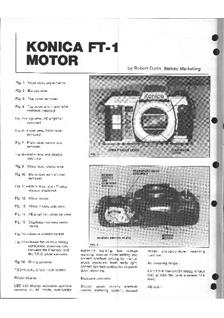 Konica FT 1 manual. Camera Instructions.